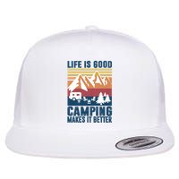 Camping Gifts For Camper Camping Makes It Better Flat Bill Trucker Hat