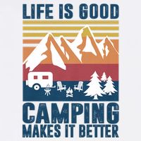 Camping Gifts For Camper Camping Makes It Better Flat Bill Trucker Hat