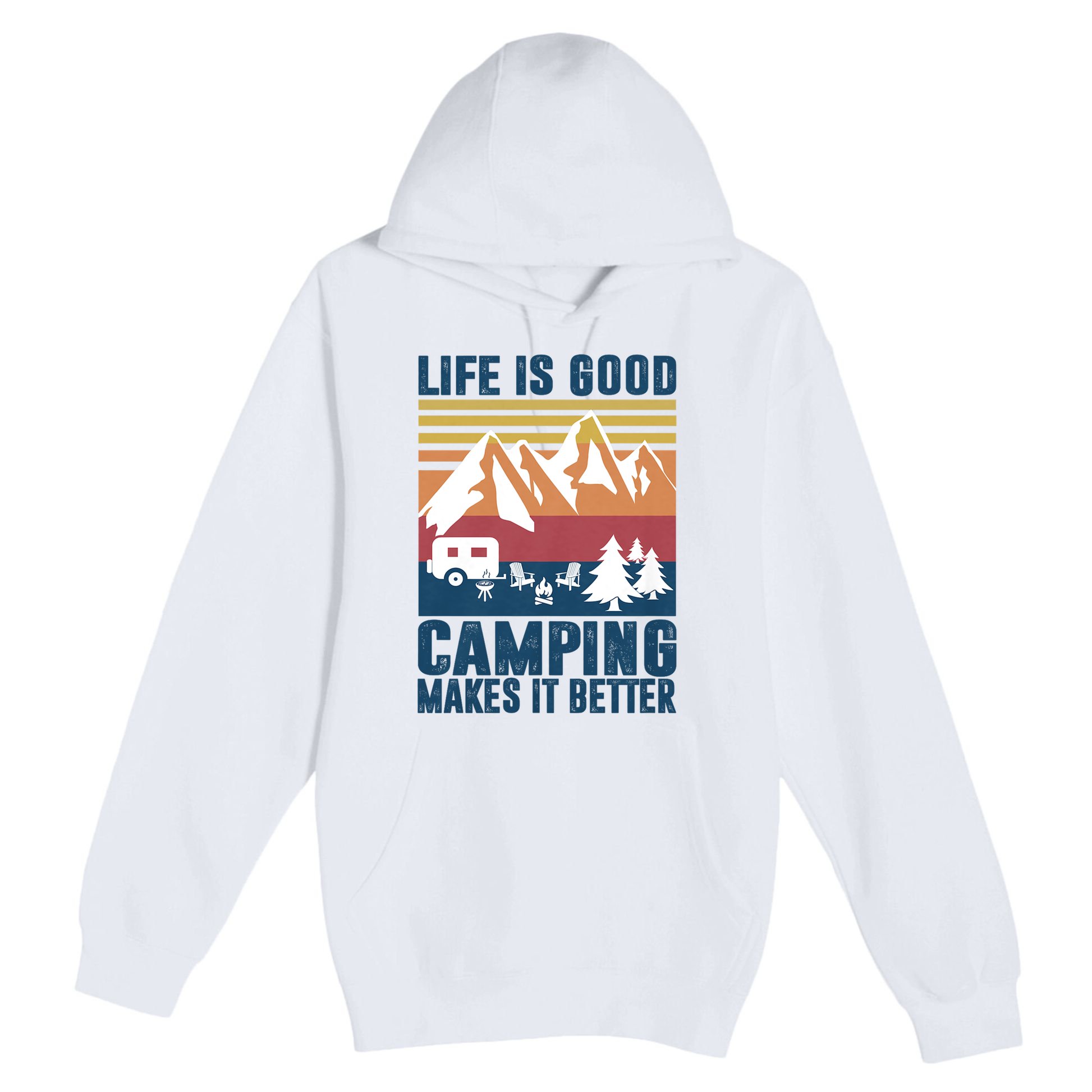 Camping Gifts For Camper Camping Makes It Better Premium Pullover Hoodie