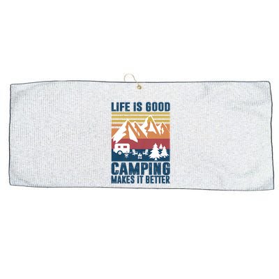Camping Gifts For Camper Camping Makes It Better Large Microfiber Waffle Golf Towel