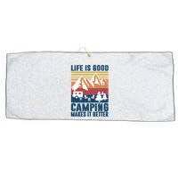 Camping Gifts For Camper Camping Makes It Better Large Microfiber Waffle Golf Towel
