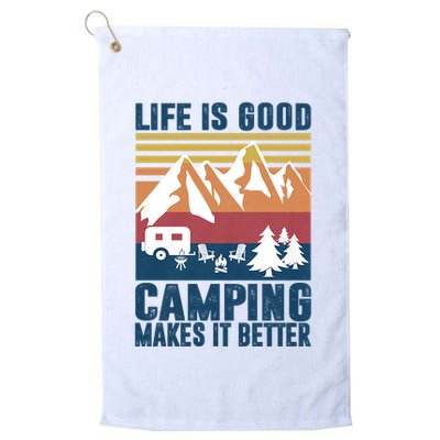 Camping Gifts For Camper Camping Makes It Better Golf Towel