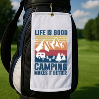 Camping Gifts For Camper Camping Makes It Better Golf Towel