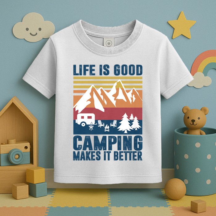 Camping Gifts For Camper Camping Makes It Better Toddler T-Shirt