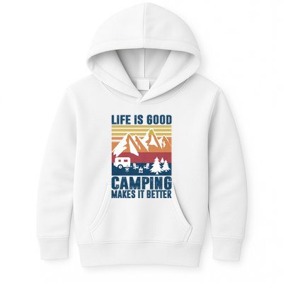 Camping Gifts For Camper Camping Makes It Better Kids Hoodie
