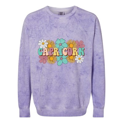 Capricorn Gifts Funny Dec Jan Birthday Astrology Zodiac Sign Colorblast Crewneck Sweatshirt