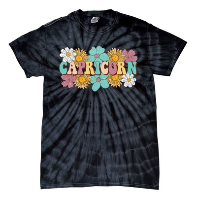 Capricorn Gifts Funny Dec Jan Birthday Astrology Zodiac Sign Tie-Dye T-Shirt