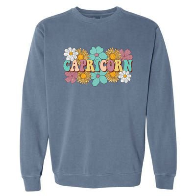 Capricorn Gifts Funny Dec Jan Birthday Astrology Zodiac Sign Garment-Dyed Sweatshirt