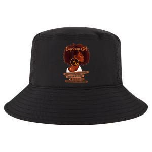 Capricorn Girl Funny Gift For Black Women Melanin Afro Queen Cool Comfort Performance Bucket Hat