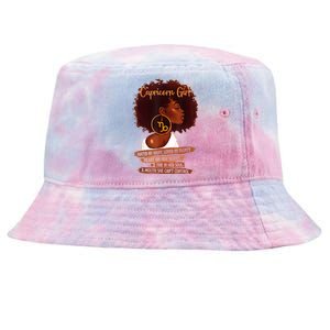 Capricorn Girl Funny Gift For Black Women Melanin Afro Queen Tie-Dyed Bucket Hat