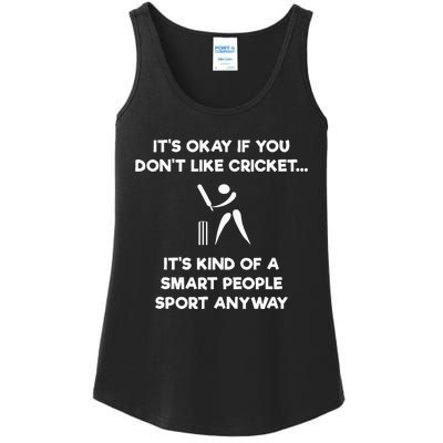 Cricket Game Funny Smart Player Ladies Essential Tank