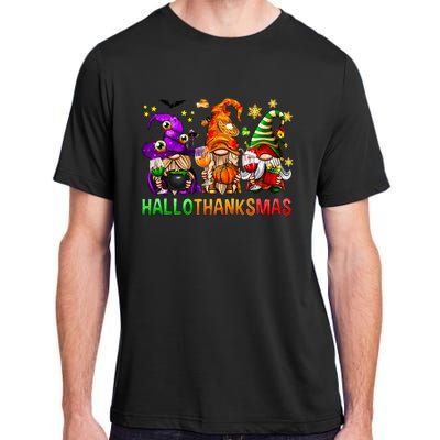 Cute Gnomies Family Christmas Funny Vacation Adult ChromaSoft Performance T-Shirt