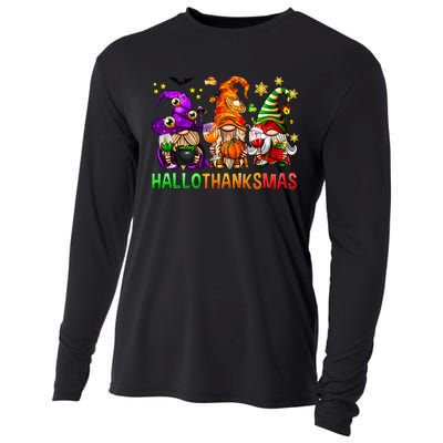 Cute Gnomies Family Christmas Funny Vacation Cooling Performance Long Sleeve Crew