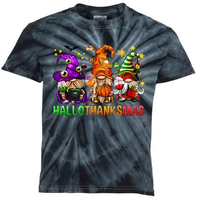 Cute Gnomies Family Christmas Funny Vacation Kids Tie-Dye T-Shirt