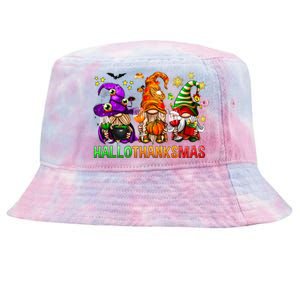 Cute Gnomies Family Christmas Funny Vacation Tie-Dyed Bucket Hat