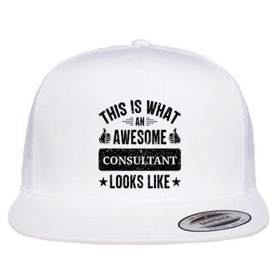 Consultant Gifts Funny Quote Consultant Flat Bill Trucker Hat
