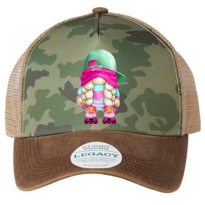 Cute Gnome Family Group Halloween Costume For Roller Skater Gift Legacy Tie Dye Trucker Hat
