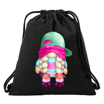 Cute Gnome Family Group Halloween Costume For Roller Skater Gift Drawstring Bag