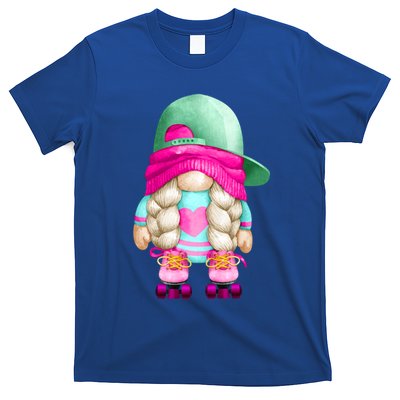 Cute Gnome Family Group Halloween Costume For Roller Skater Gift T-Shirt