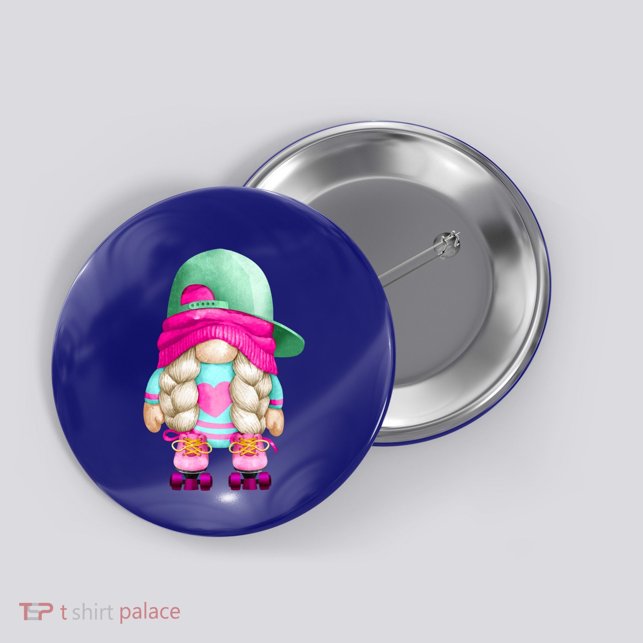 Cute Gnome Family Group Halloween Costume For Roller Skater Gift Button