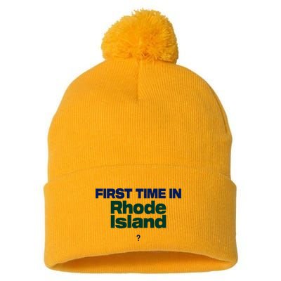 Cal Gif First Time In Rhode Island Pom Pom 12in Knit Beanie