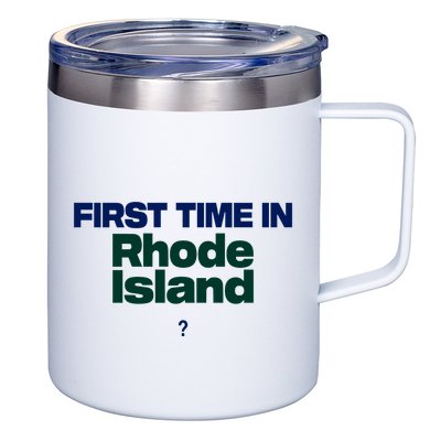 Cal Gif First Time In Rhode Island 12oz Stainless Steel Coffee Mug