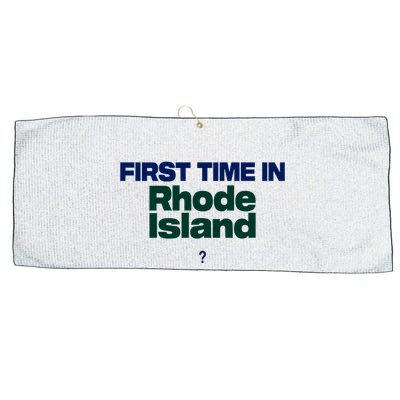 Cal Gif First Time In Rhode Island Large Microfiber Waffle Golf Towel