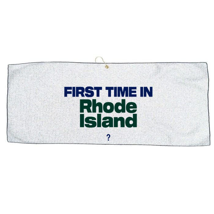 Cal Gif First Time In Rhode Island Large Microfiber Waffle Golf Towel