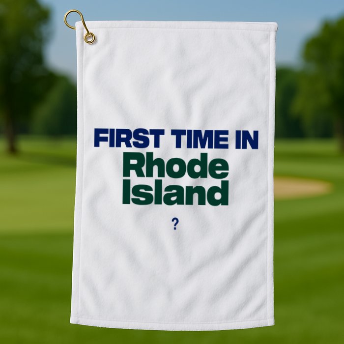 Cal Gif First Time In Rhode Island Golf Towel