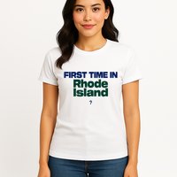 Cal Gif First Time In Rhode Island Womens T-Shirt