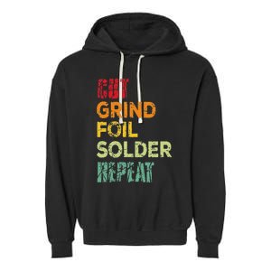 Cut grind foil solder repeat Stained Glass Artist. Garment-Dyed Fleece Hoodie