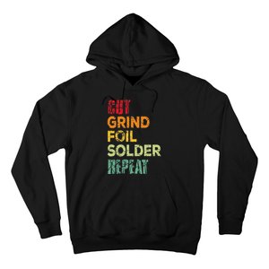 Cut grind foil solder repeat Stained Glass Artist. Hoodie