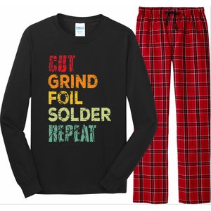 Cut grind foil solder repeat Stained Glass Artist. Long Sleeve Pajama Set