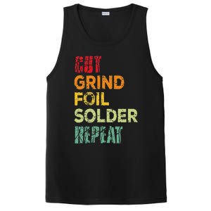 Cut grind foil solder repeat Stained Glass Artist. PosiCharge Competitor Tank