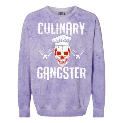 Culinary Gangster Funny Halloween Wear Cute Gift Colorblast Crewneck Sweatshirt