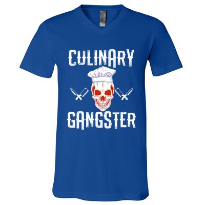 Culinary Gangster Funny Halloween Wear Cute Gift V-Neck T-Shirt