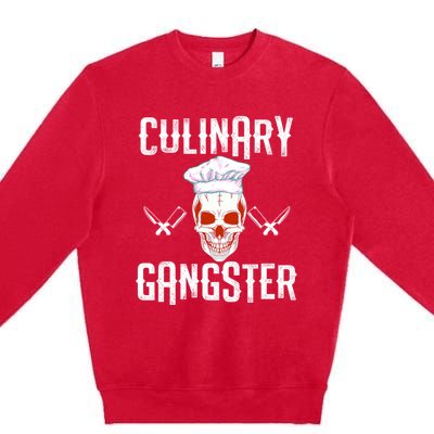 Culinary Gangster Funny Halloween Wear Cute Gift Premium Crewneck Sweatshirt