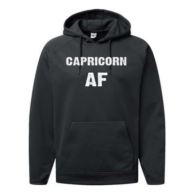 Capricorn Gifts Funny Dec Jan Birthday Astrology Zodiac Sign Performance Fleece Hoodie