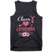 Cheer Grandma Floral Funny Cheerleader Heart Mother's Day Tank Top