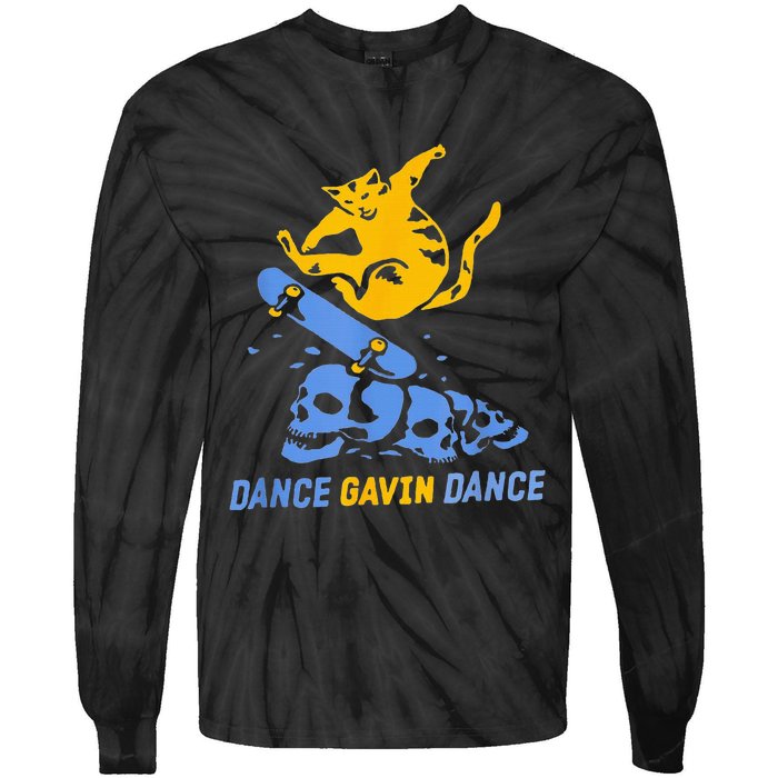 Christmas Gifts For Dance Gavin Dance Lovers Love Dance Tie-Dye Long Sleeve Shirt