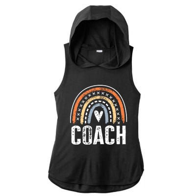 Coach Gifts For Women Funny Rainbow Coaching Ladies PosiCharge Tri-Blend Wicking Draft Hoodie Tank