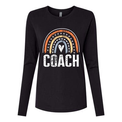 Coach Gifts For Women Funny Rainbow Coaching Womens Cotton Relaxed Long Sleeve T-Shirt