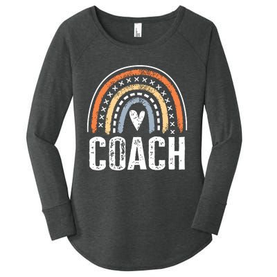 Coach Gifts For Women Funny Rainbow Coaching Women's Perfect Tri Tunic Long Sleeve Shirt