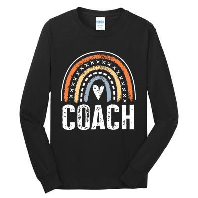 Coach Gifts For Women Funny Rainbow Coaching Tall Long Sleeve T-Shirt