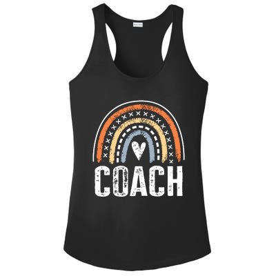 Coach Gifts For Women Funny Rainbow Coaching Ladies PosiCharge Competitor Racerback Tank