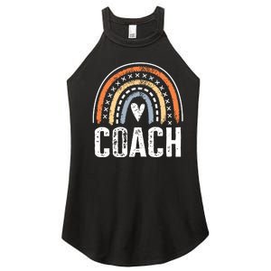 Coach Gifts For Women Funny Rainbow Coaching Women's Perfect Tri Rocker Tank