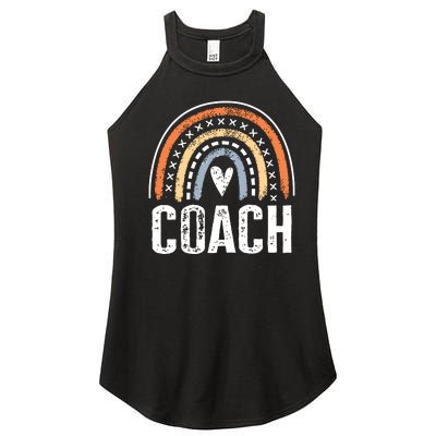 Coach Gifts For Women Funny Rainbow Coaching Women’s Perfect Tri Rocker Tank