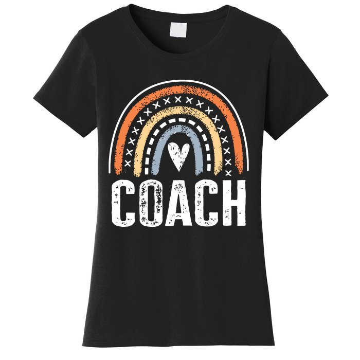 Coach Gifts For Women Funny Rainbow Coaching Women's T-Shirt