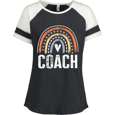 Coach Gifts For Women Funny Rainbow Coaching Enza Ladies Jersey Colorblock Tee