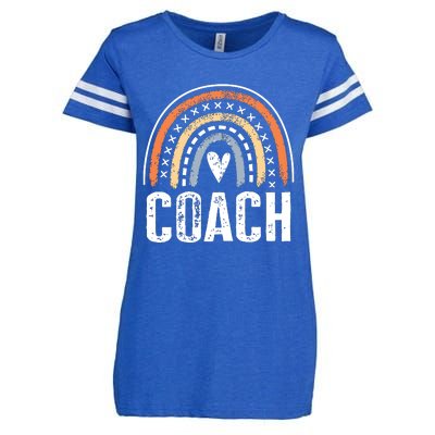 Coach Gifts For Women Funny Rainbow Coaching Enza Ladies Jersey Football T-Shirt